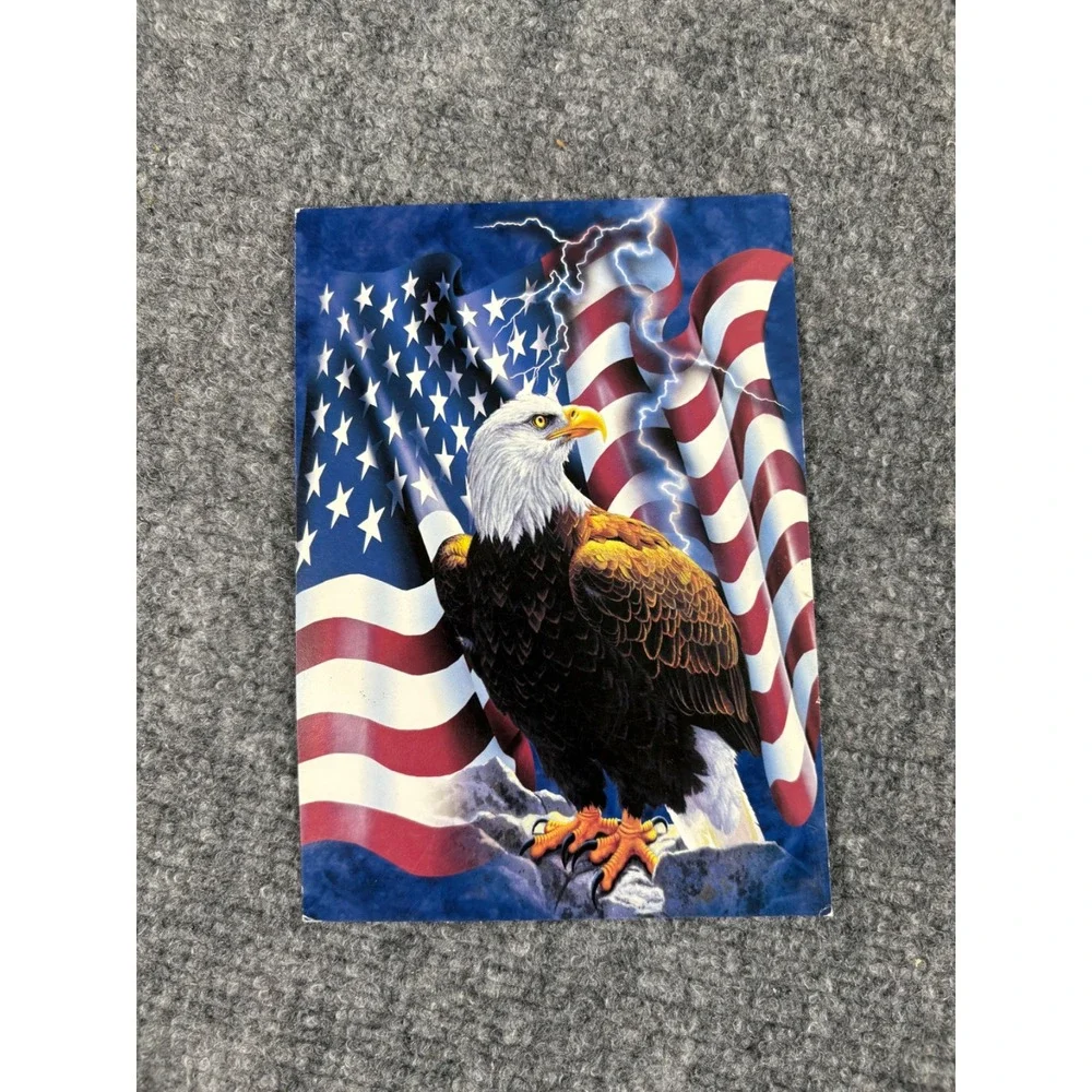 Tree-Free Greetings Patriotic Unity Card Series Set Eagle‎ Horses USA Flag 9/11